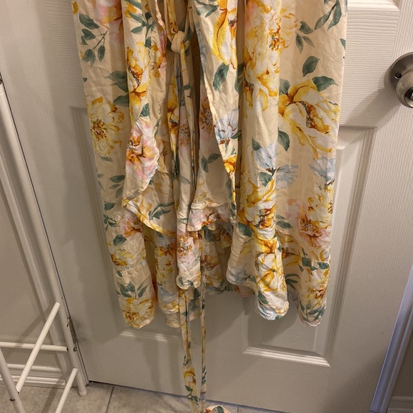 Wrap High Low Riffle Dress - Picture 3 of 6